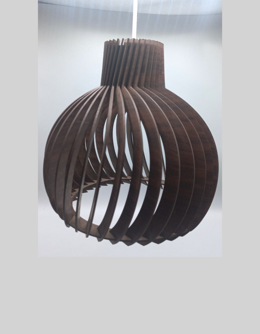 DIY WOODEN LAMP ROUND