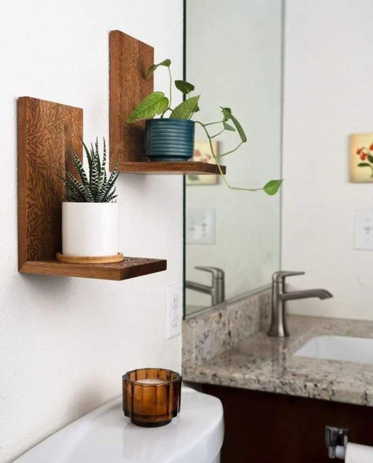 WALL POT SHELVES