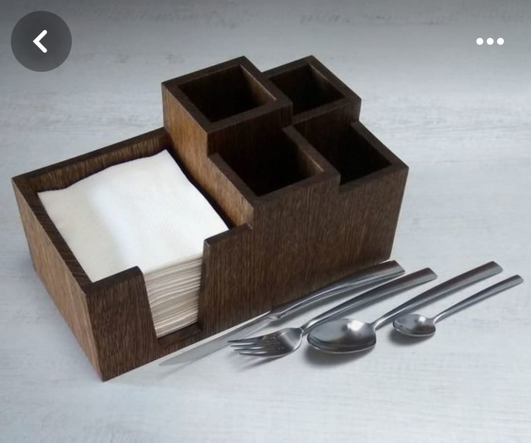 CUTLERY & TISSUE CADDY