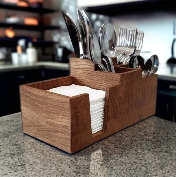 CUTLERY & TISSUE CADDY